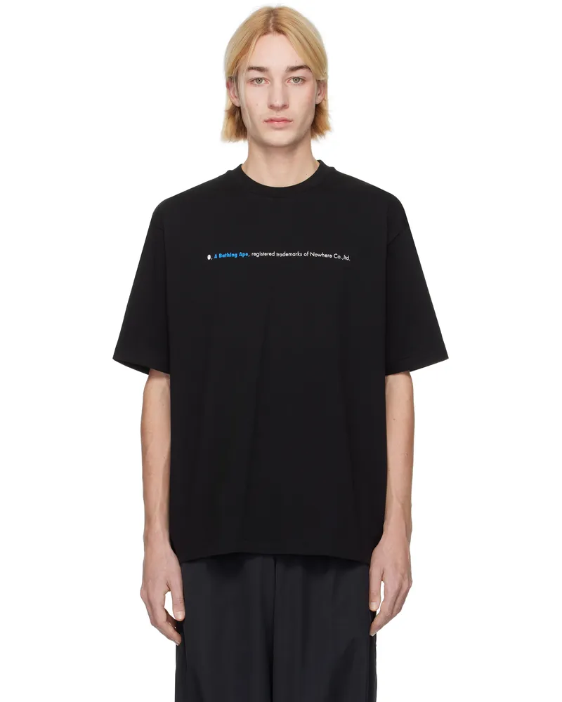 BAPE Black Highlight Logo Relaxed Fit T-shirt Black