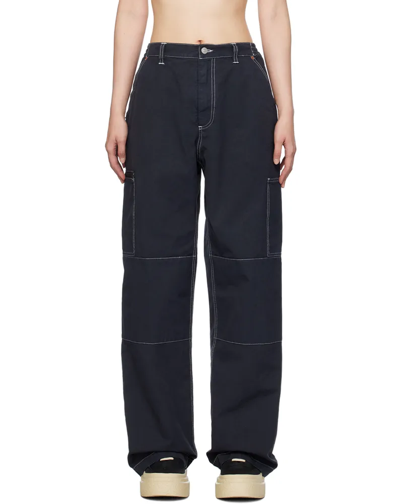 Maison Margiela Navy Numeric Signature Trousers 855