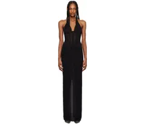 Black Paneled Maxi Dress