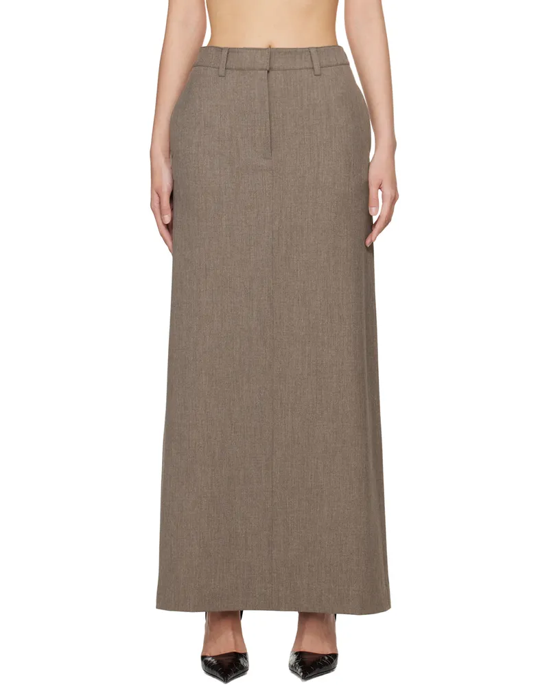 Beaufille Brown Minter Maxi Skirt Heather