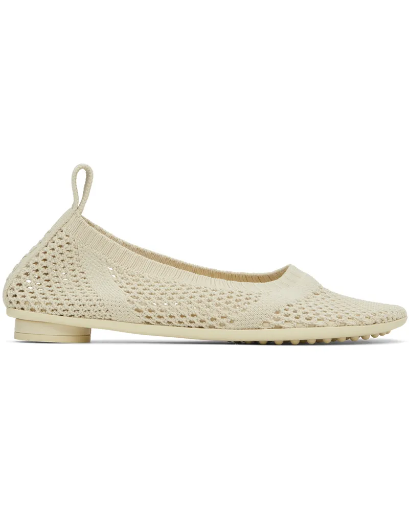 Bottega Veneta Off-White Atomic Ballerina Flats 9031