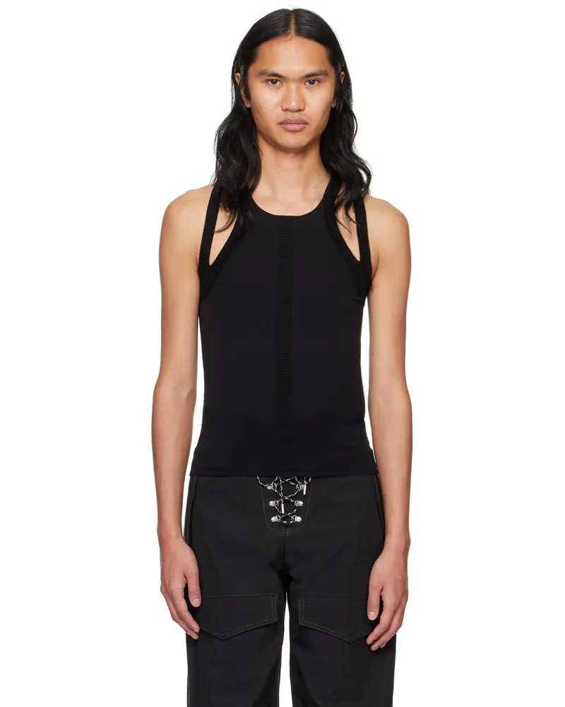 Dion Lee Black Sculpt Tank Top Black