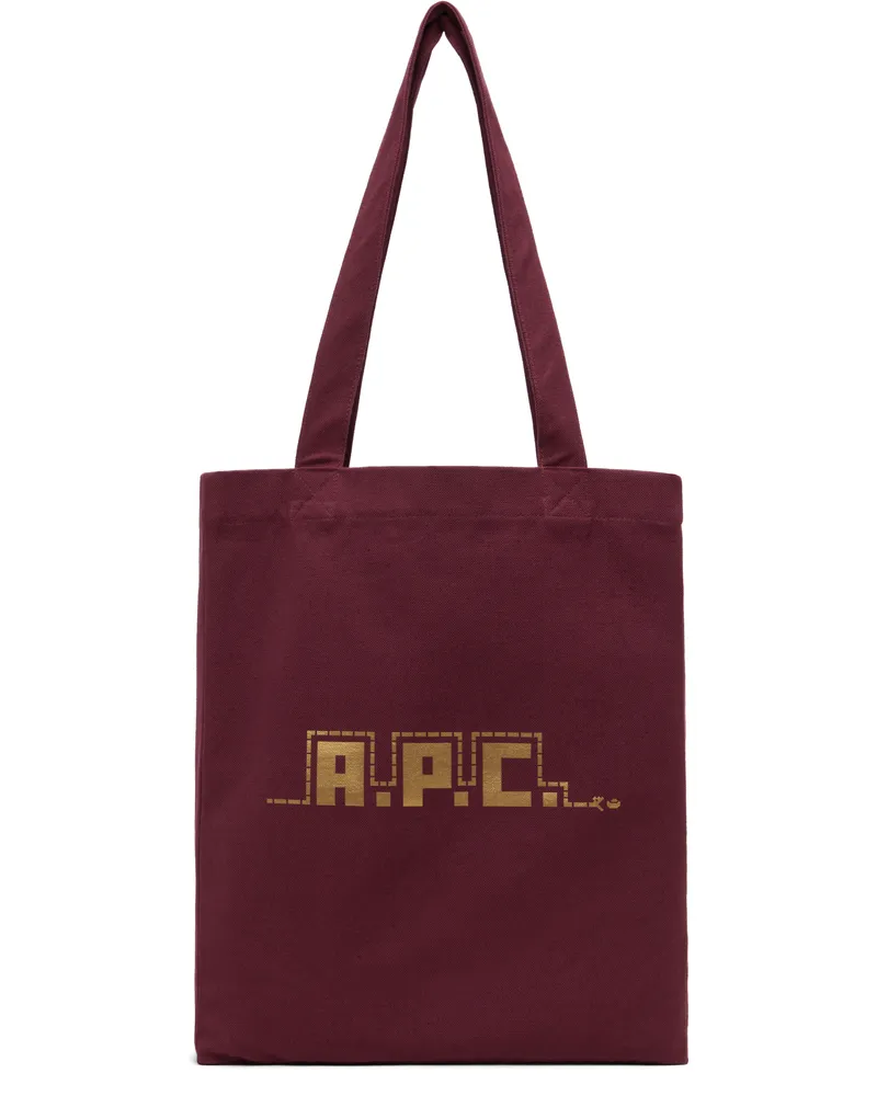 A.P.C. Burgundy Lunar New Year 2025 Lou Tote Gae