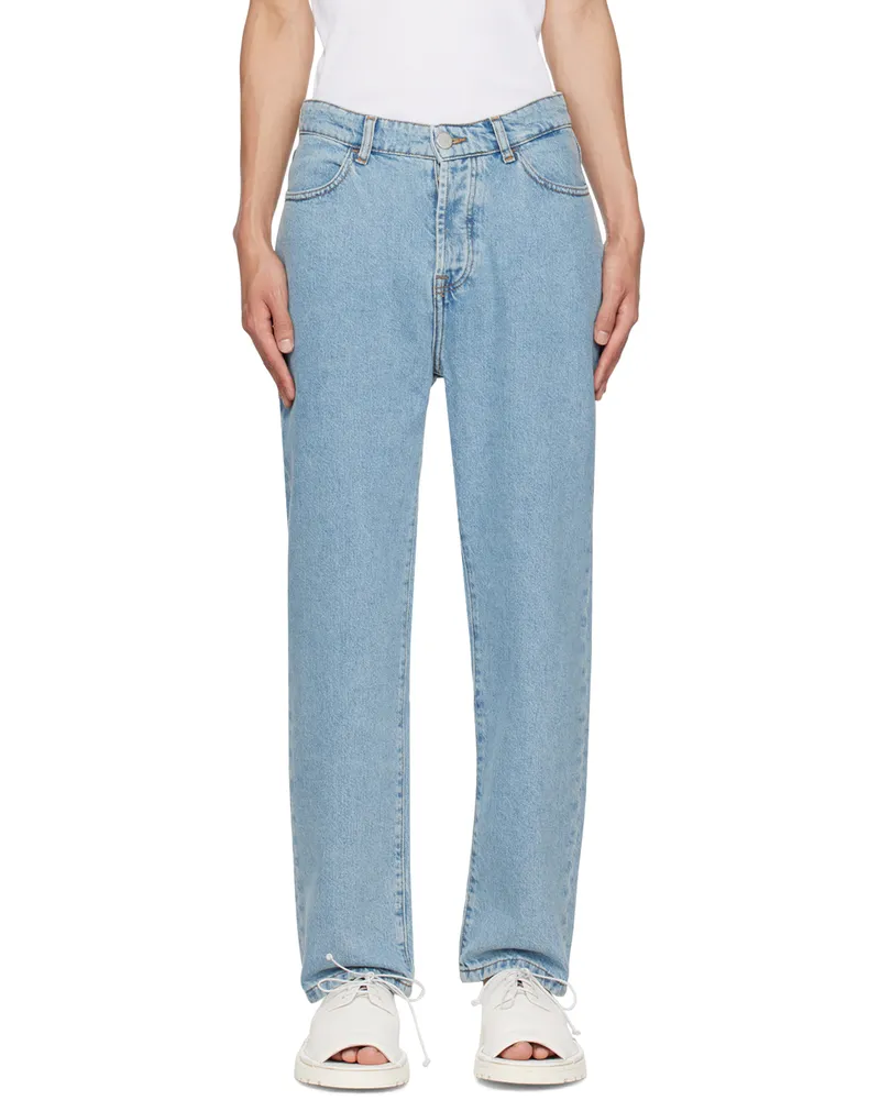 Róhe Blue Straight-Leg Jeans 474