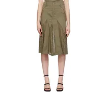 Green Anita Midi Skirt