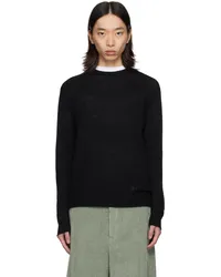 Jil Sander Black Crewneck Sweater Black