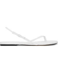 Studio Amelia White Wishbone Flat Sandals White