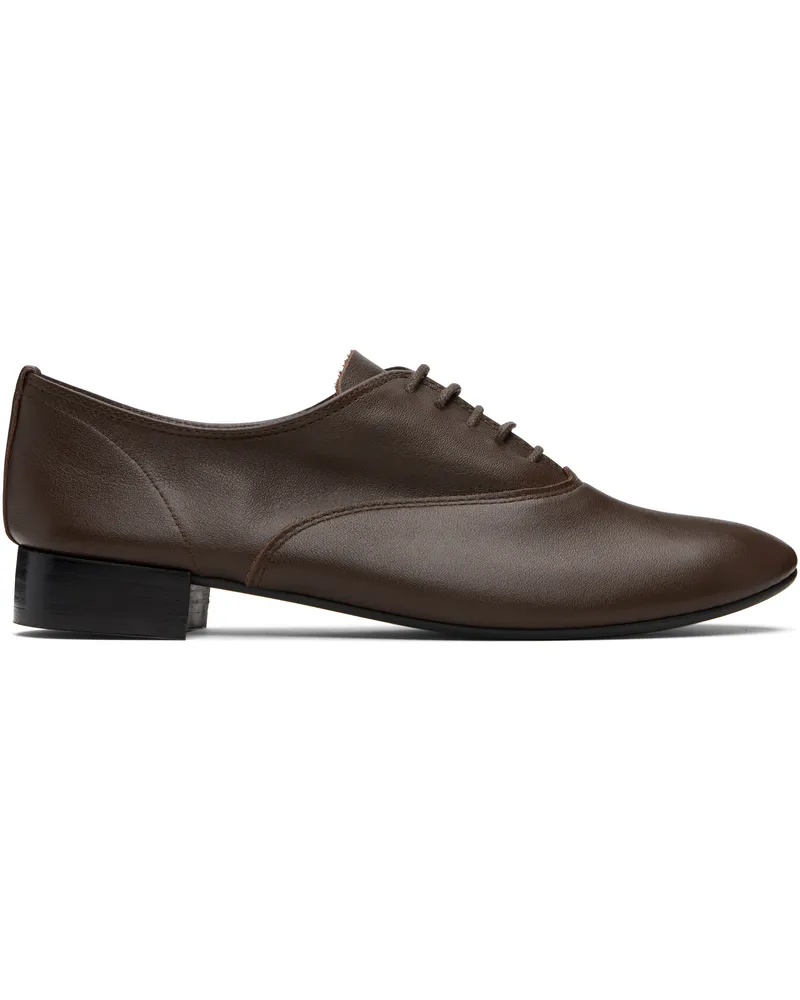 Repetto Brown Zizi Rubber-Sole Oxfords 1334