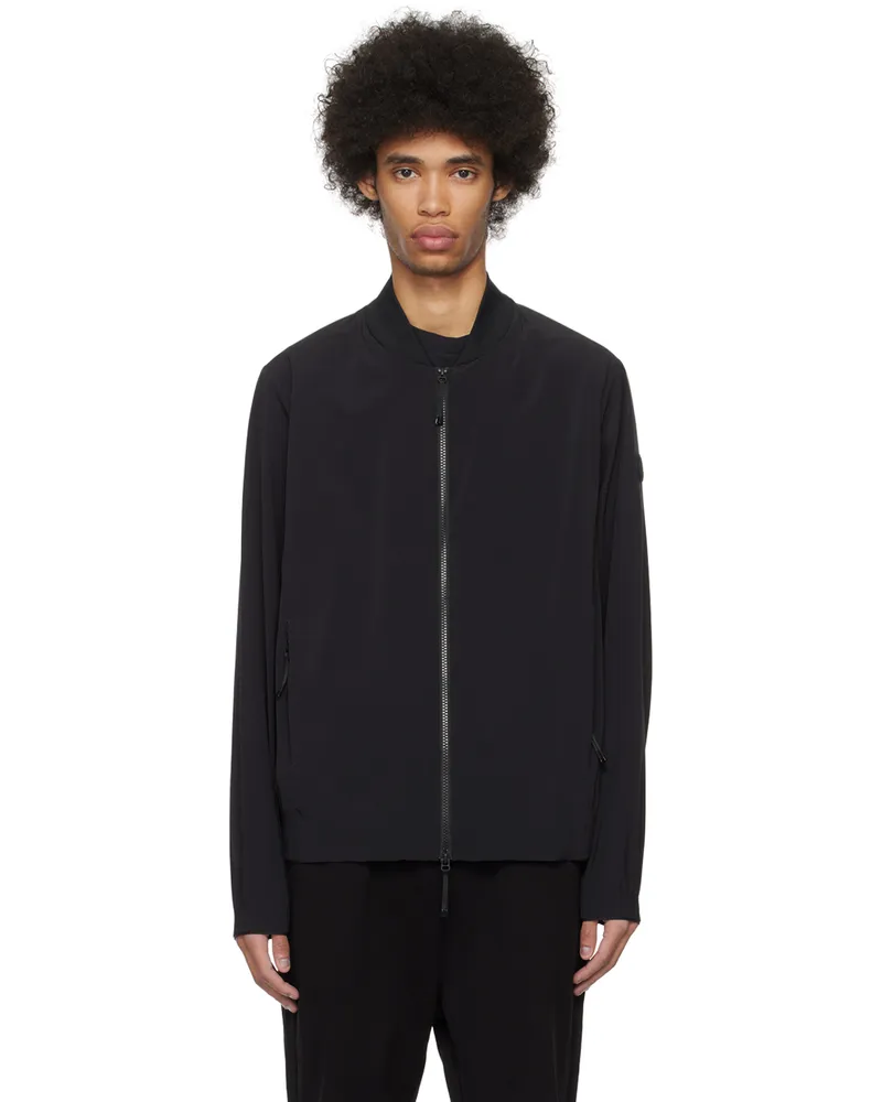 Moncler Black Bernesi Bomber Jacket Black