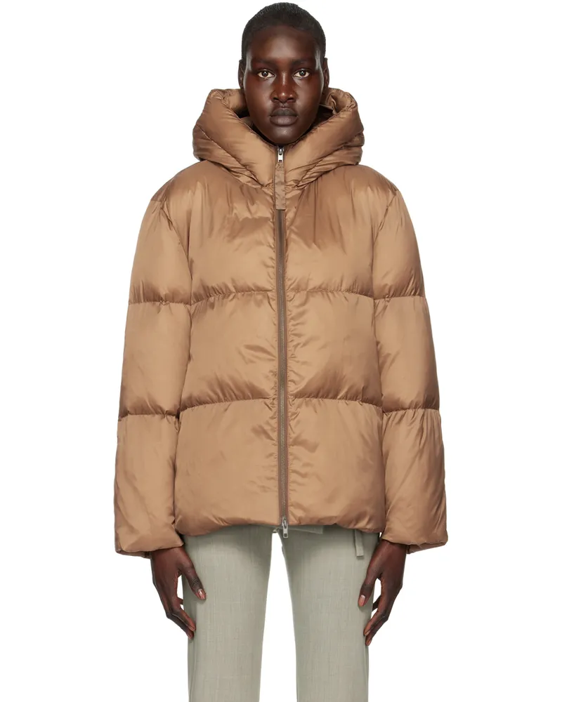 Vince Brown Puffer Jacket Mocha-248moc
