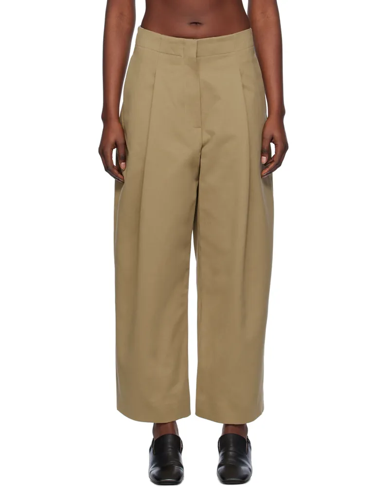 Studio Nicholson Tan Dordoni Trousers Tan
