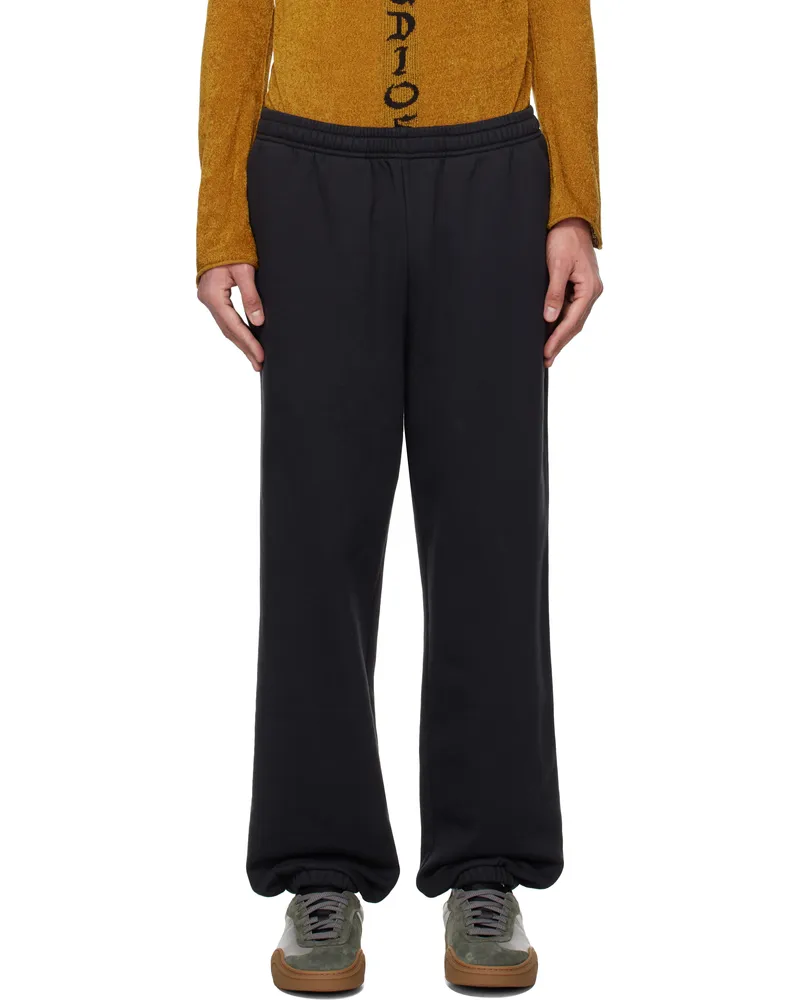 Acne Studios Black Organic Cotton Sweatpants 900