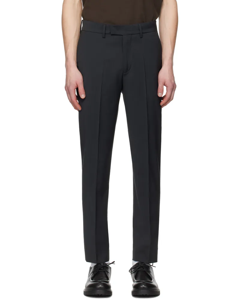BARENA Gray Capovae Tropical Trousers Piombo