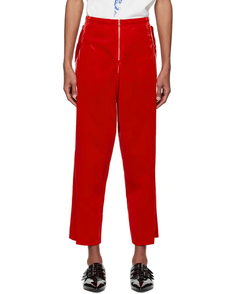 Maximilian Davis Red Spain Trousers Klaxon