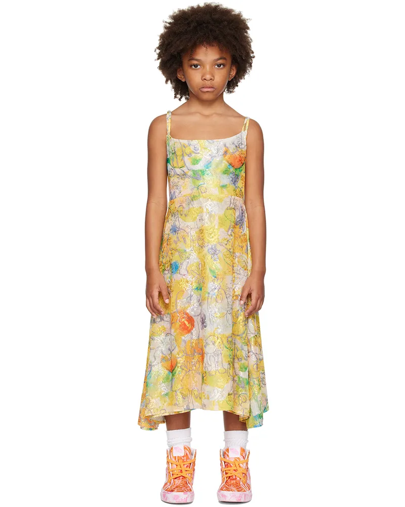 Collina Strada SSENSE Exclusive Kids Yellow Market Dress Puppies