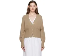 Beige 'The Cropped' Cardigan