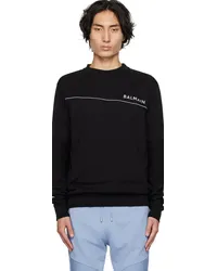 Balmain Black Reflective Sweatshirt Eeq