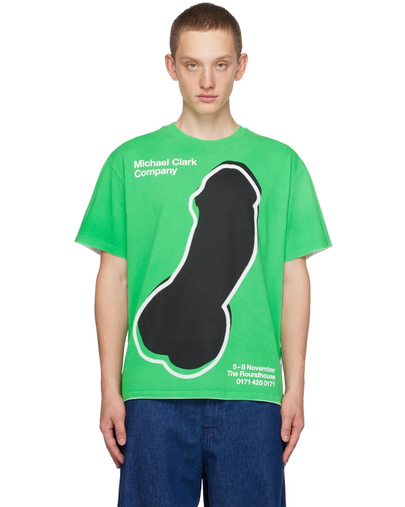 J.W.Anderson White & Green Michael Clark Edition T-Shirt 500