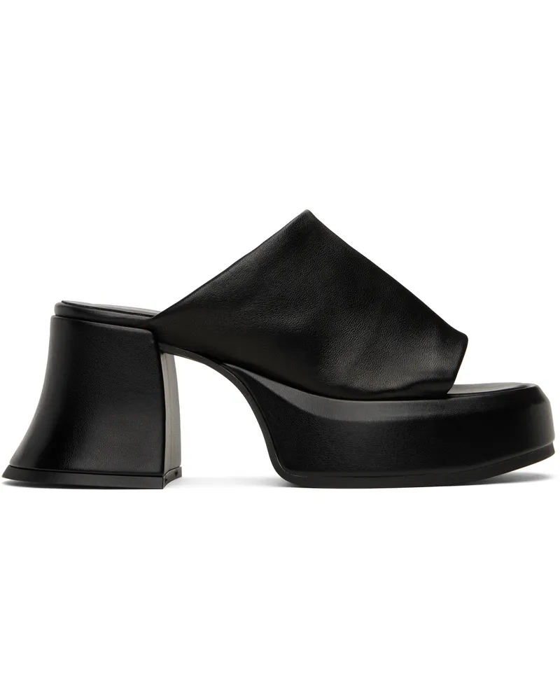 Miista Black Jimena Heeled Sandals Black