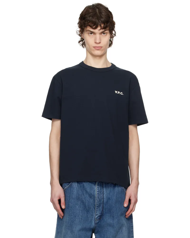 A.P.C. Navy Boxy Petit VPC T-shirt Tiq
