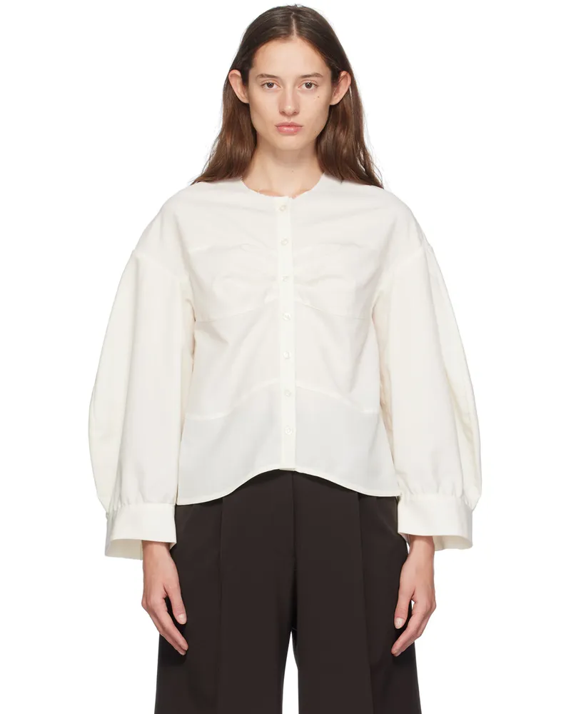 Kika Vargas Off-White Menchu Shirt White