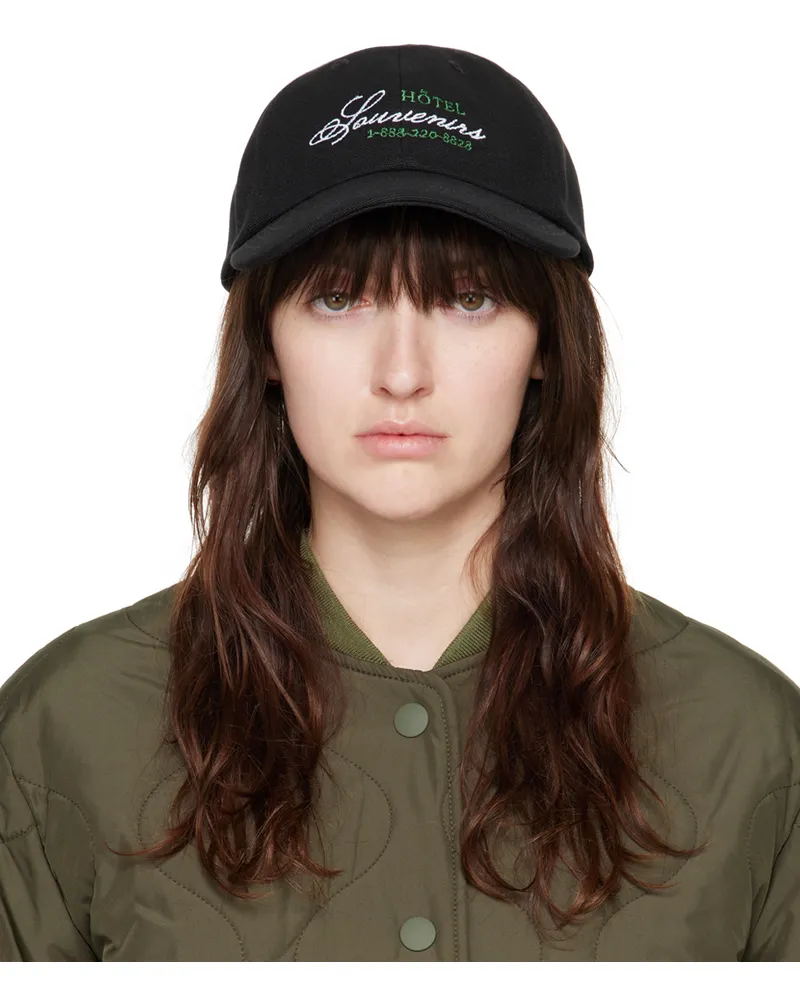 A.P.C. Black JJJJound Edition 'Hôtel Souvenirs' Cap Lzz