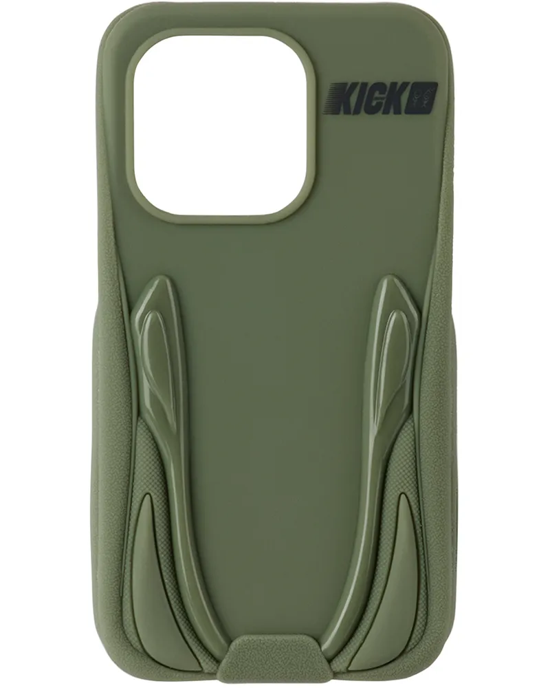 Urban Sophistication Green 'The Kick' iPhone 14 Pro Max Case Desert
