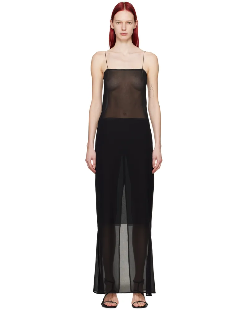 Jacquemus Black Les Sculptures 'La robe Brezza' Maxi Dress 990