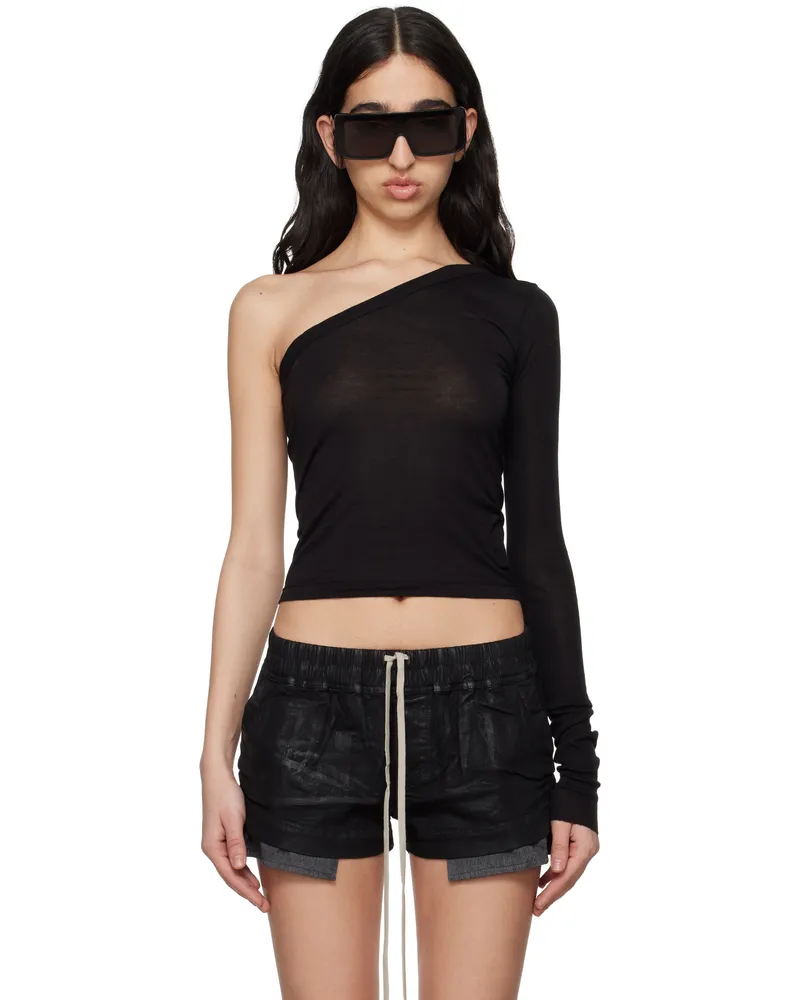 DRKSHDW by Rick Owens Black Hollywood Ziggy T-shirt 09