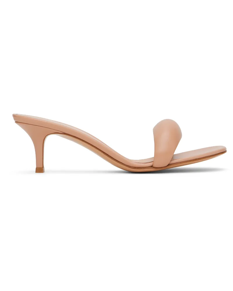 Gianvito Rossi Pink Bijoux 55 Mules Peach