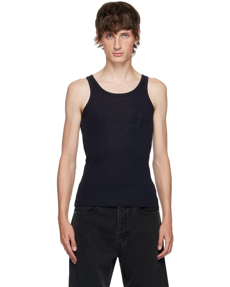 Jacquemus Navy La Casa 'Le débardeur Pesco' Tank Top 390