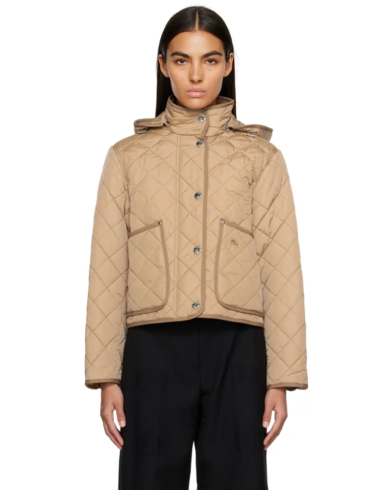 Burberry Beige Quilted Jacket Archive