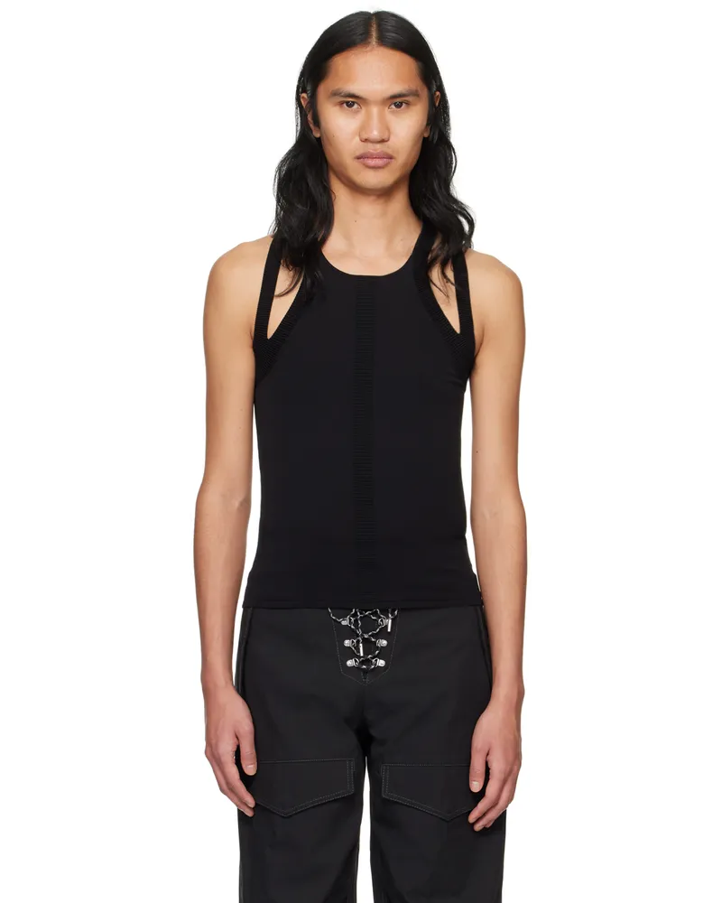 Dion Lee Black Sculpt Tank Top Black