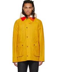 Moncler 2 Moncler 1952 Yellow Barbour Edition Wight Short Down Coat Yellow