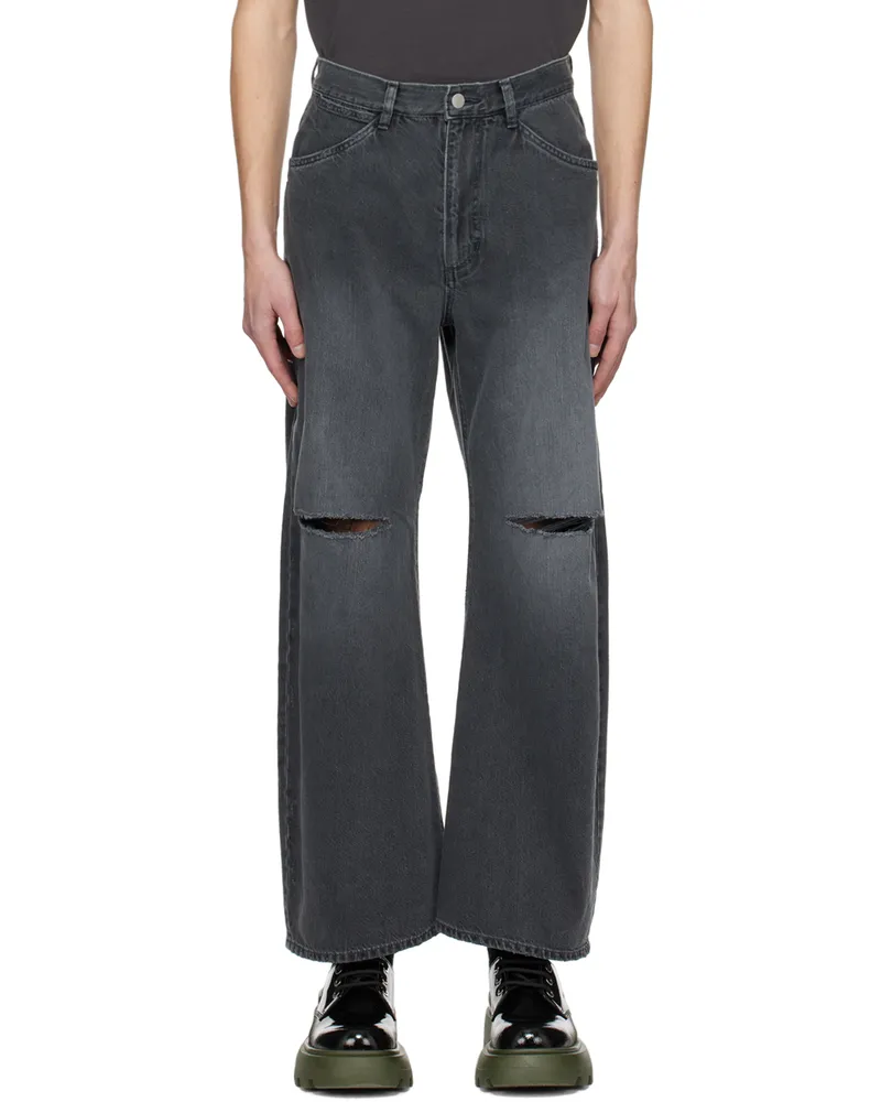 ATTACHMENT Black Distressed Jeans C