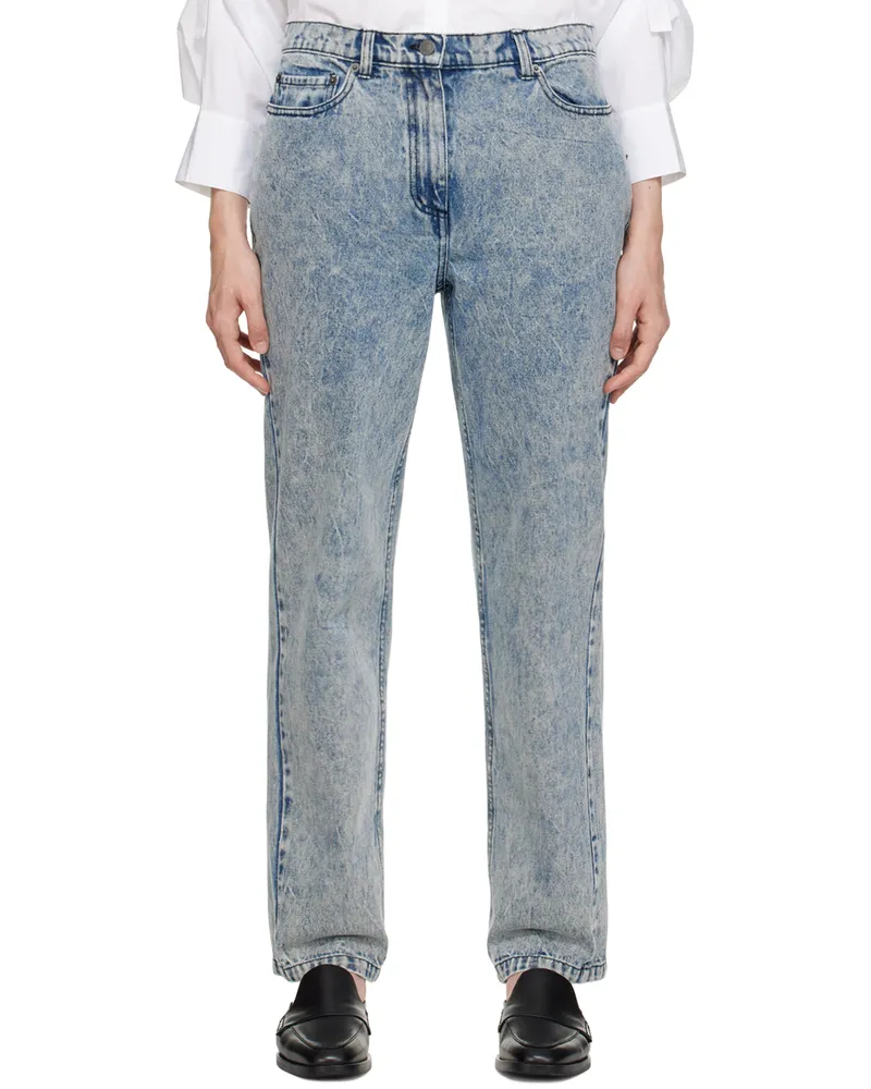 3.1 phillip lim Blue Overdyed Jeans Glacier