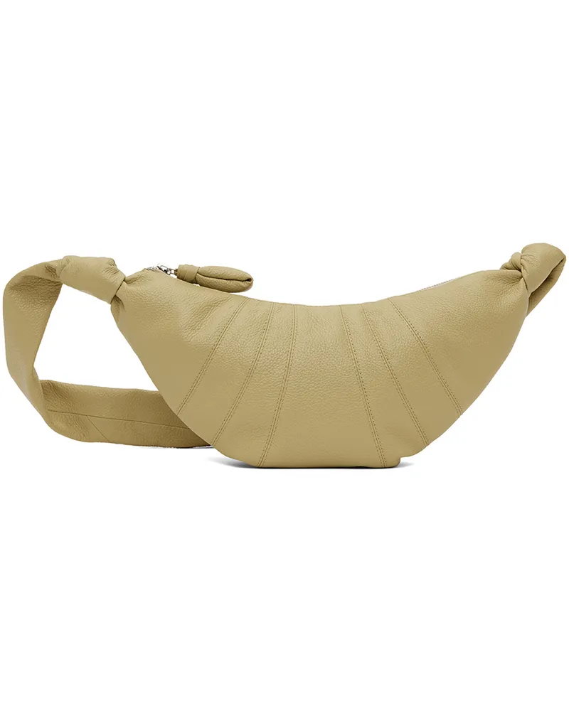 Christophe Lemaire Taupe Small Croissant Bag Grdusty