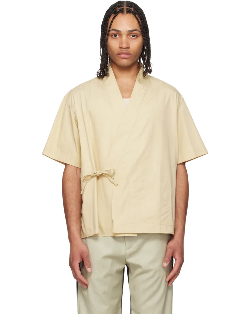Kenzo Beige Kimono Shirt Beige