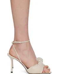 Studio Amelia Off-White Twisted 90 Heeled Sandals Stn