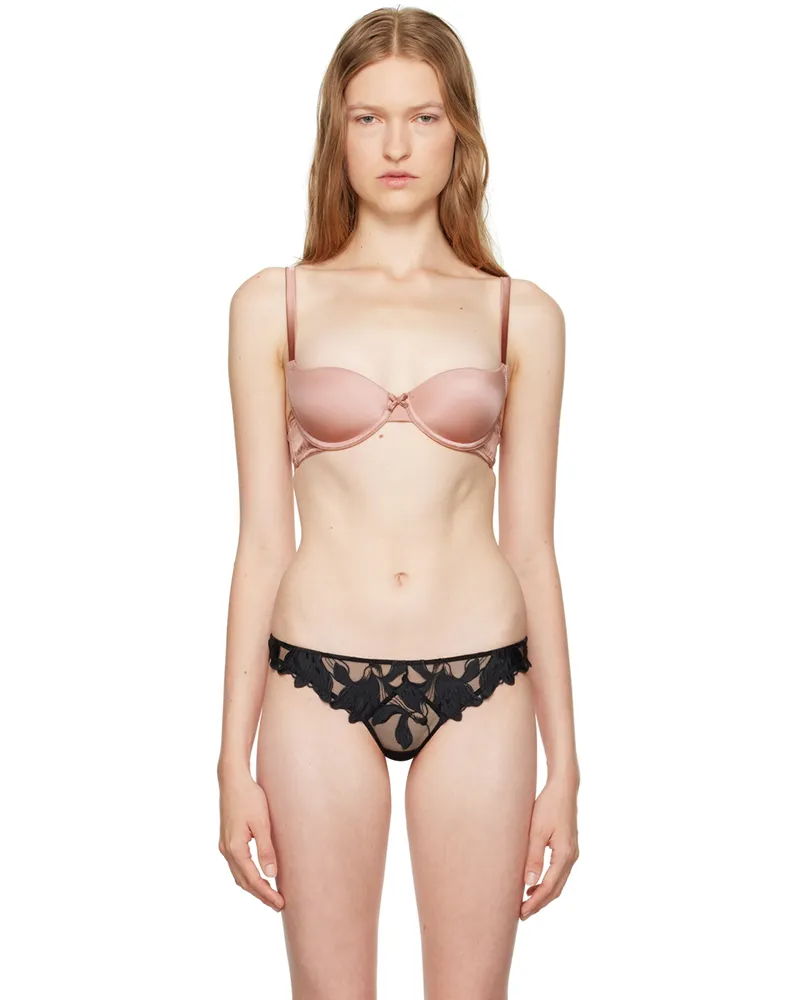 Fleur Du Mal Pink Luxe Balconette Bra 8300