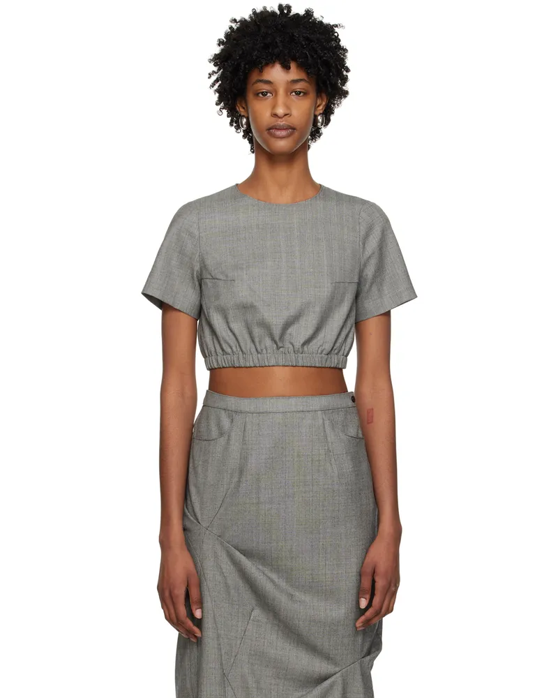 Adererror Gray Flut T-Shirt Grey