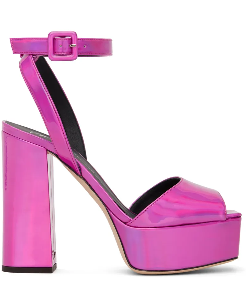 Giuseppe Zanotti Pink Blasvegas 120mm Heeled Sandals Fuschia