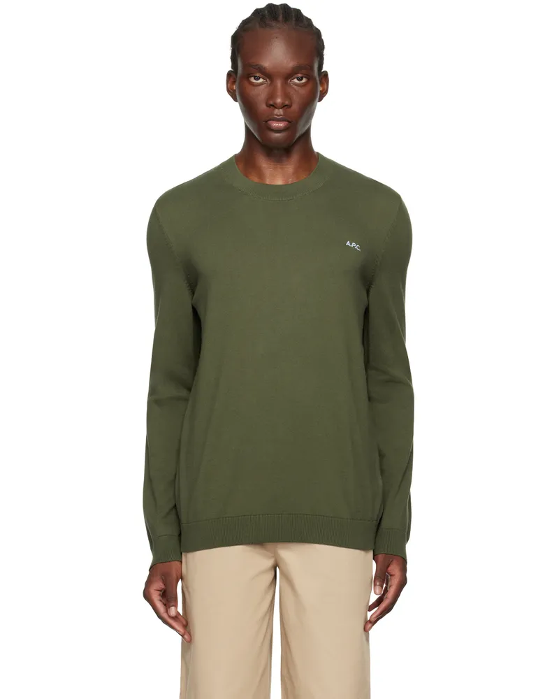 A.P.C. Khaki Amir Sweater Jac