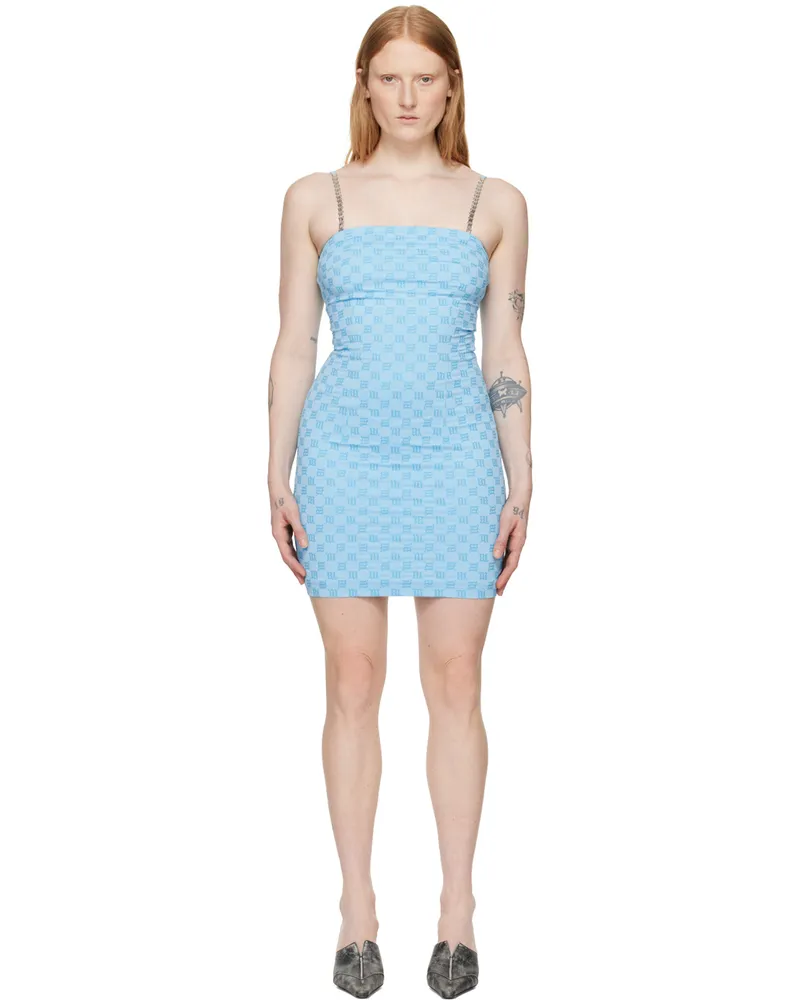 MISBHV SSENSE Exclusive Blue Monogram Minidress Blue