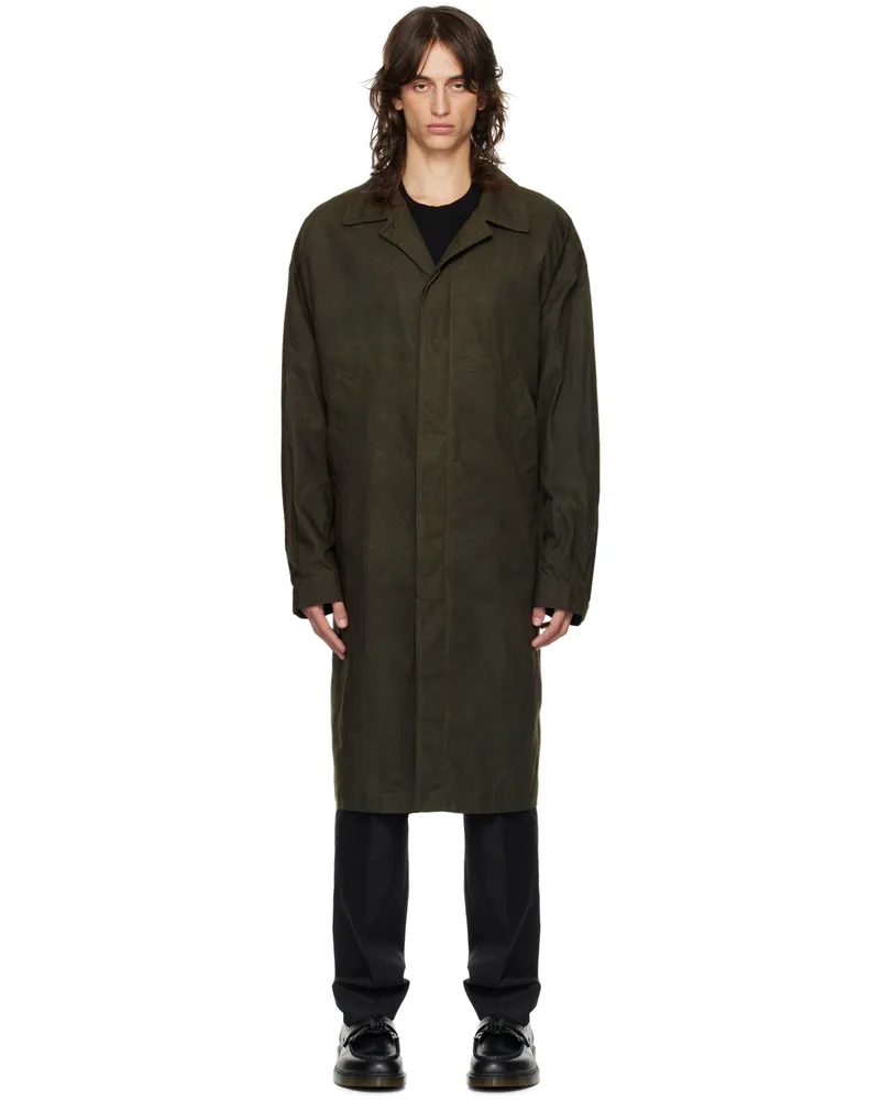 Comme des Garçons Khaki Spread Collar Jacket 2