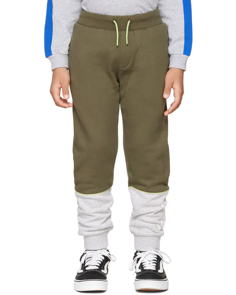 Kenzo Kids Khaki Paneled Track Pants 655