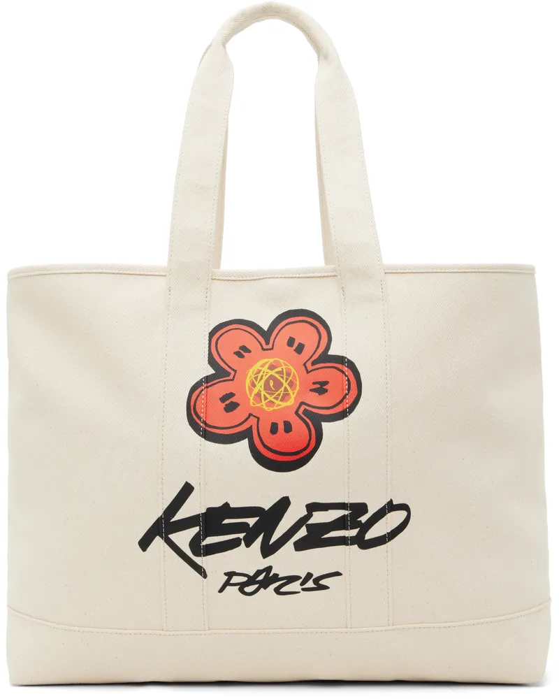 Kenzo Off-White Kenzo Paris Futura 2000 Edition Utility Large Tote 03