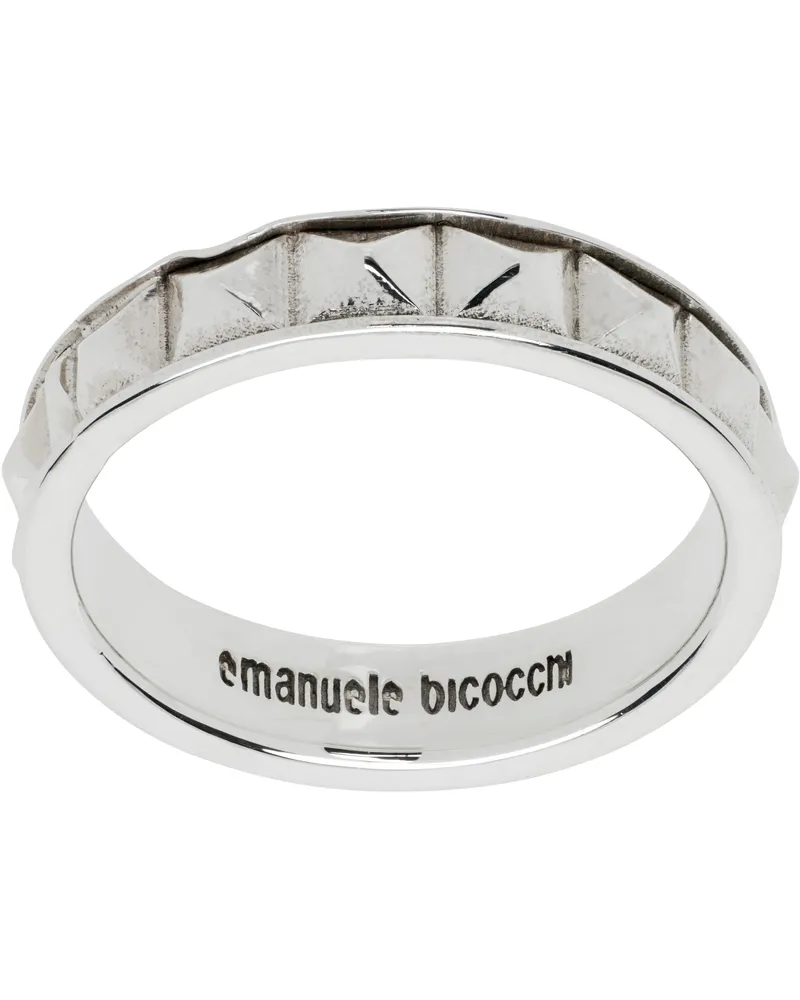 Emanuele Bicocchi Silver Pyramid Ring Silver