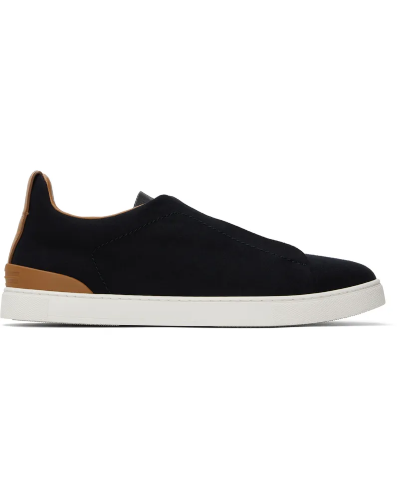 Ermenegildo Zegna Black #UseTheExisting Wool Triple Stitch Sneakers Snr
