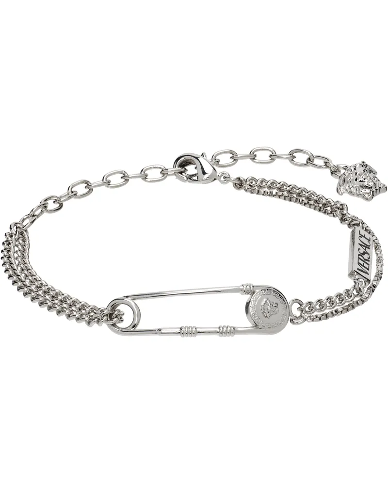 Versace Safety Pin Bracelet 3j030-palladium